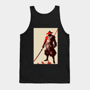 The Colors of Honor: The Symbolism of Red, White, and Black in Japanese Samurai Culture Tank Top